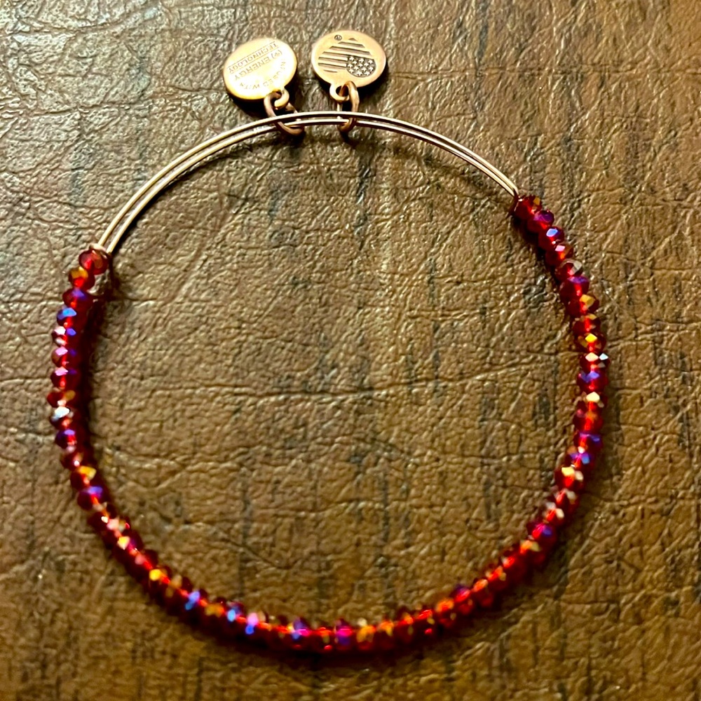 Alex and Ani Red Beaded Bracelet NWOT